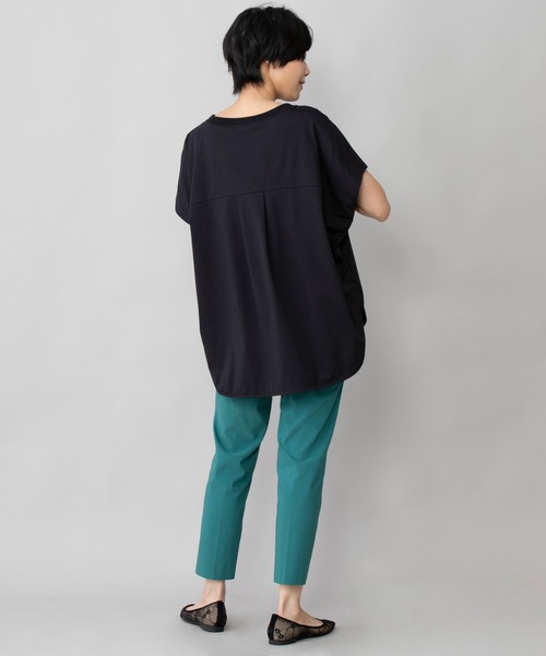 Munich（ミューニック）の「ヴィスコースリネンストレッチ　テーパードアンクルパンツ（スラックス・レディース・ブラック/グレー/グリーン/パープル・XS/S/M）」の20枚目の写真