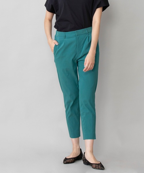 Munich（ミューニック）の「ヴィスコースリネンストレッチ　テーパードアンクルパンツ（スラックス・レディース・ブラック/グレー/グリーン/パープル・XS/S/M）」の21枚目の写真