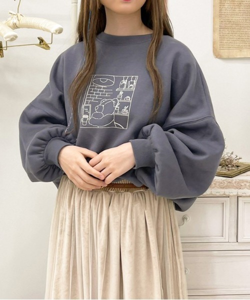 apres jour(アプレジュール)の「アソート袖ボリュームスウェット【ZOZOTOWN限定アイテム】(スウェット・レディース・ブラック/ダークブラウン/ブルー/アイボリー/クリーム/ラベンダー/ホワイト系その他/ダークブルー/ブルー系その他/スモークピンク・X-LARGE/フリー)」の18枚目の写真