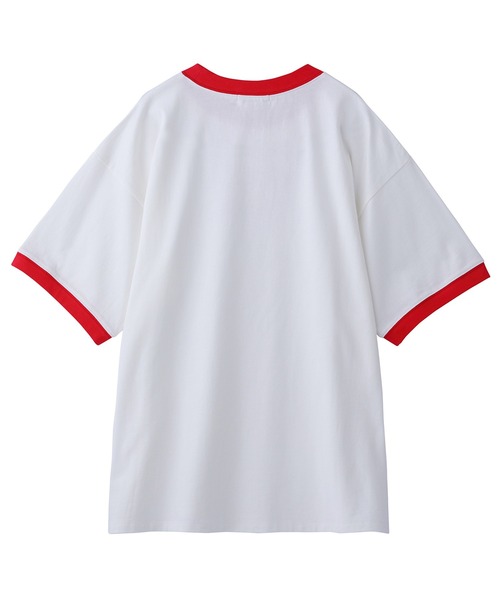 MILKFED.（ミルクフェド）の「CONTRAST RIB S/S TEE（Tシャツ/カットソー・レディース・ブラック/アッシュ/レッド/ライトグリーン/ネイビー・ONE SIZE）」の19枚目の写真