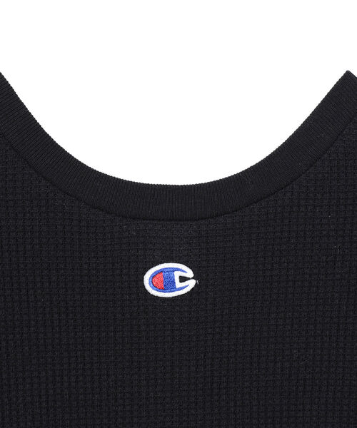 Ray BEAMS（レイビームス）の「Champion × Ray BEAMS / 別注 ノーカラー ワンピース（ワンピース・レディース・ブラウン系その他5/ライトグレー/ブラック・ONE SIZE）」の17枚目の写真