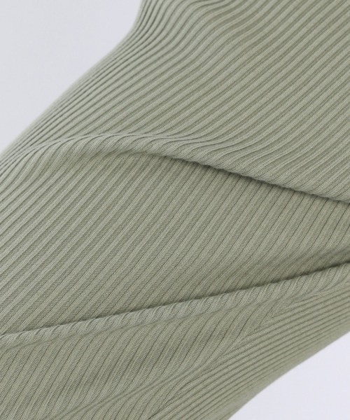 LOWRYS FARM（ローリーズファーム）の「ｓｅｌｆｃｕｔリブフレアパンツ　931748（その他パンツ・レディース・ブラック/ブラウン/イエロー/グリーン/アイボリー・FREE）」の17枚目の写真