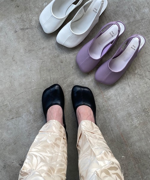 chuclla(チュクラ)の「Wide-toe cylinder-heels pumps sb-6 chs106(パンプス・レディース・ホワイト/ラベンダー/ブラック・38/40/36/37/39)」の8枚目の写真