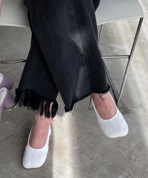 chuclla(チュクラ)の「Wide-toe cylinder-heels pumps sb-6 chs106(パンプス・レディース・ホワイト/ラベンダー/ブラック・38/40/36/37/39)」の13枚目の写真