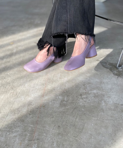 chuclla(チュクラ)の「Wide-toe cylinder-heels pumps sb-6 chs106(パンプス・レディース・ホワイト/ラベンダー/ブラック・38/40/36/37/39)」の18枚目の写真