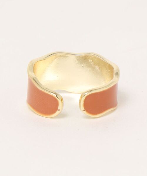 jumelle（ジュメロ）の「ペイントリング（リング・レディース・ホワイト/ブラウン・12）」の3枚目の写真