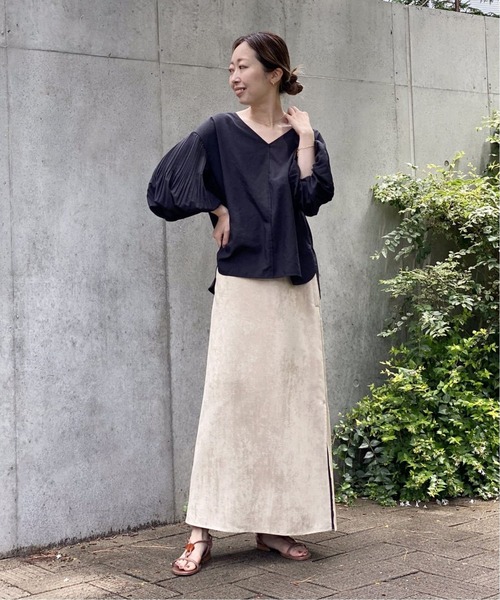 NOBLE 袖ケシプリーツバルーンブラウス 　ホワイト　ノーブル NOBLE⭐︎ノーブル 美品 袖ケシプリーツバルーンブラウス