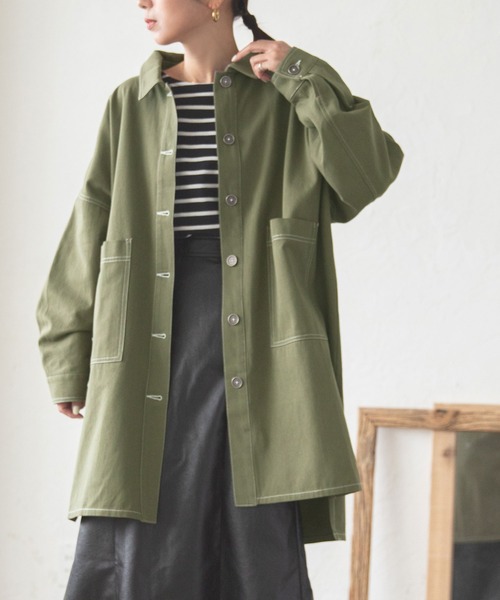 bohmal（ボマール）の「ツイルシャツジャケット（ミリタリージャケット