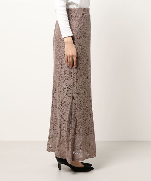 flower（フラワー）の「クロシェスウィンギングスカート（スカート・レディース・ベージュ/ブラウン・FREE）」の3枚目の写真