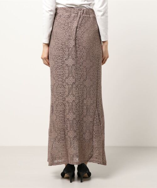 flower（フラワー）の「クロシェスウィンギングスカート（スカート・レディース・ベージュ/ブラウン・FREE）」の4枚目の写真