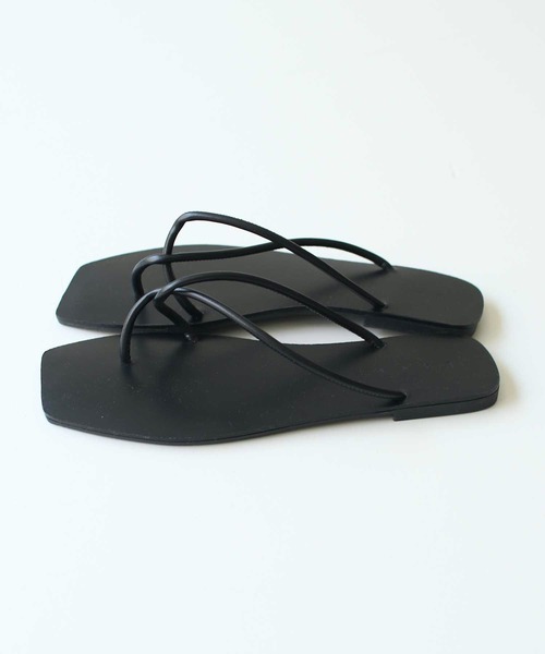 CANAL JEAN（キャナルジーン）の「via j(ヴィアジェイ) クロス紐ペタサンダル（サンダル・レディース・ホワイト/ブラック/ベージュ/イエロー/オレンジ・38/39/37）」の12枚目の写真