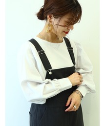 Green　Parks | ボリュームスリーブドッキングカットプルオーバー＊(Tシャツ/カットソー)