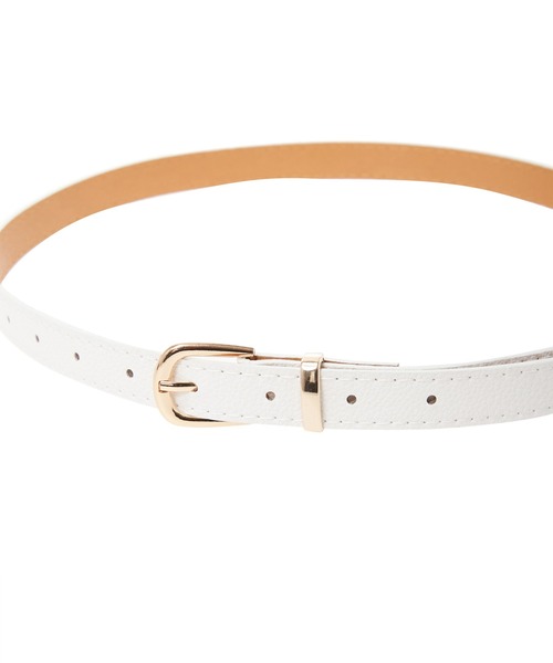 fifth（フィフス）の「モノトーンシンプルスリムベルト（ベルト・レディース・ブラック/ホワイト・MEDIUM）」の6枚目の写真