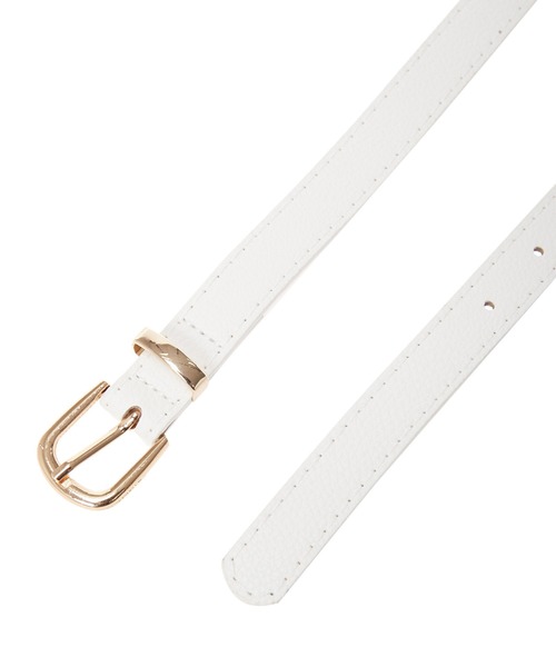 fifth（フィフス）の「モノトーンシンプルスリムベルト（ベルト・レディース・ブラック/ホワイト・MEDIUM）」の3枚目の写真