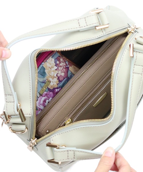 T・S・L(ティーエスエル)の「かまぼこ型2wayミニボストンバッグ(ボストンバッグ・レディース・ブラック/アイボリー/ミント/ピンクベージュ・FREE)」の22枚目の写真