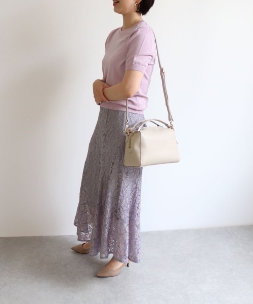 T・S・L(ティーエスエル)の「かまぼこ型2wayミニボストンバッグ(ボストンバッグ・レディース・ブラック/アイボリー/ミント/ピンクベージュ・FREE)」の13枚目の写真