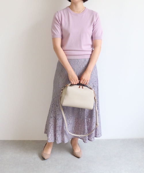 T・S・L(ティーエスエル)の「かまぼこ型2wayミニボストンバッグ(ボストンバッグ・レディース・ブラック/アイボリー/ミント/ピンクベージュ・FREE)」の16枚目の写真