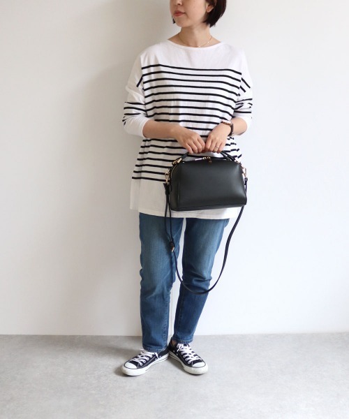 T・S・L(ティーエスエル)の「かまぼこ型2wayミニボストンバッグ(ボストンバッグ・レディース・ブラック/アイボリー/ミント/ピンクベージュ・FREE)」の19枚目の写真