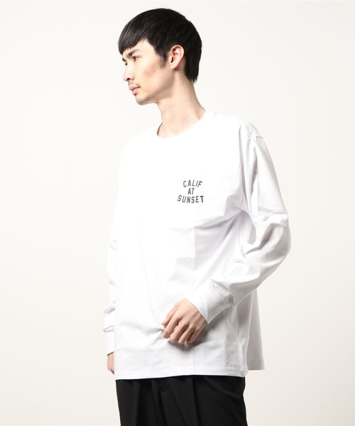 Mag.(マグ)の「【RDS】サーフテイストバックプリント ロンT(Tシャツ/カットソー・メンズ・グレー/ホワイト/ベージュ/ブラック・MEDIUM/LARGE)」の2枚目の写真