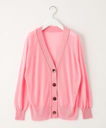 EMMEL REFINES | 【EMMEL REFINES】EM 前ボタン Vネック シアーカーデ / カーディガン(カーディガン/ボレロ)