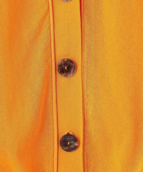 EMMEL REFINES(エメルリファインズ)の「< EMMEL REFINES(エメル リファインズ) >EM 前ボタン Vネック シアーカーデ / カーディガン(カーディガン/ボレロ・レディース・ブラック/ナチュラル/ピンク/ライム/オレンジ・FREE)」の13枚目の写真