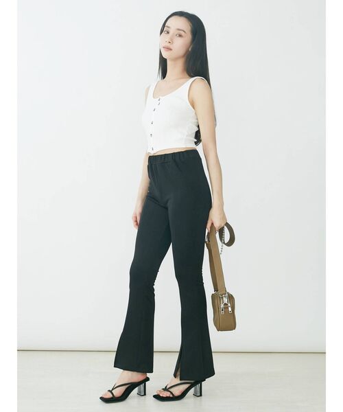 EVRIS（エヴリス）の「フロントボタンショートタンク（タンクトップ・レディース・ホワイト/グリーン/ブラック/ブラウン・FREE）」の15枚目の写真