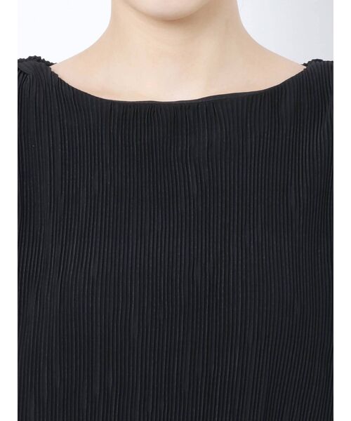 EMODA（エモダ）の「プリーツボックスタンクトップ（Tシャツ/カットソー・レディース・ベージュ/イエロー/ブルー/ブラック・FREE）」の17枚目の写真