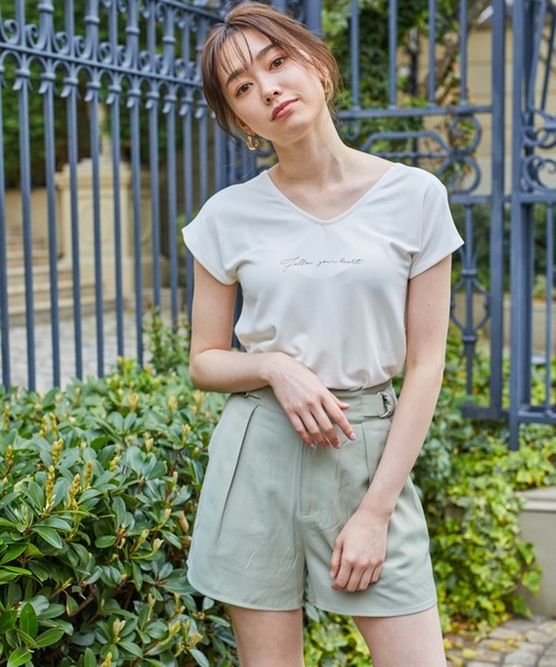 LIPSERVICE（リップサービス）の「サイドベルトショートパンツ（その他パンツ・レディース・ブラウン/グリーン/ライトベージュ・S/M）」の4枚目の写真