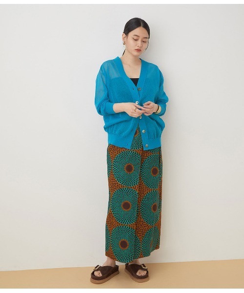 BATONER（バトナー）の「【BATONER】別注SEE THROUGH CARDIGAN（カーディガン/ボレロ・レディース・ブルー/ベージュ・1）」の3枚目の写真