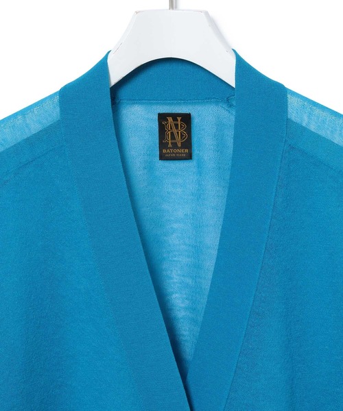 BATONER（バトナー）の「【BATONER】別注SEE THROUGH CARDIGAN（カーディガン/ボレロ・レディース・ブルー/ベージュ・1）」の5枚目の写真