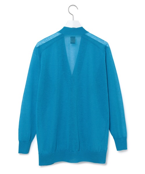 BATONER（バトナー）の「【BATONER】別注SEE THROUGH CARDIGAN（カーディガン/ボレロ・レディース・ブルー/ベージュ・1）」の4枚目の写真