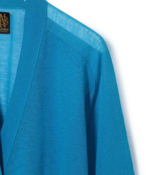 BATONER（バトナー）の「【BATONER】別注SEE THROUGH CARDIGAN（カーディガン/ボレロ・レディース・ブルー/ベージュ・1）」の6枚目の写真
