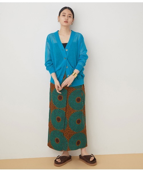 BATONER（バトナー）の「【BATONER】別注SEE THROUGH CARDIGAN（カーディガン/ボレロ・レディース・ブルー/ベージュ・1）」の13枚目の写真