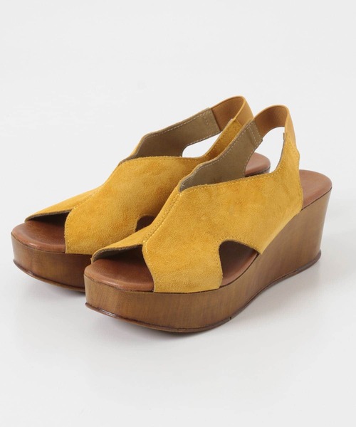 eness（エネス）の「ENESS　別注スエードサボサンダル（サンダル・レディース・ベージュ系その他/イエロー系その他・38/37）」の13枚目の写真