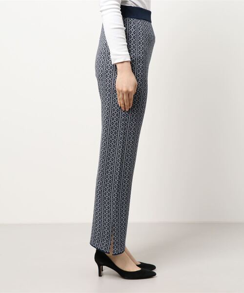 cepo(セポ)の「ジャガードニット イージーパンツ(その他パンツ・レディース・ベージュ/ネイビー・M)」の3枚目の写真