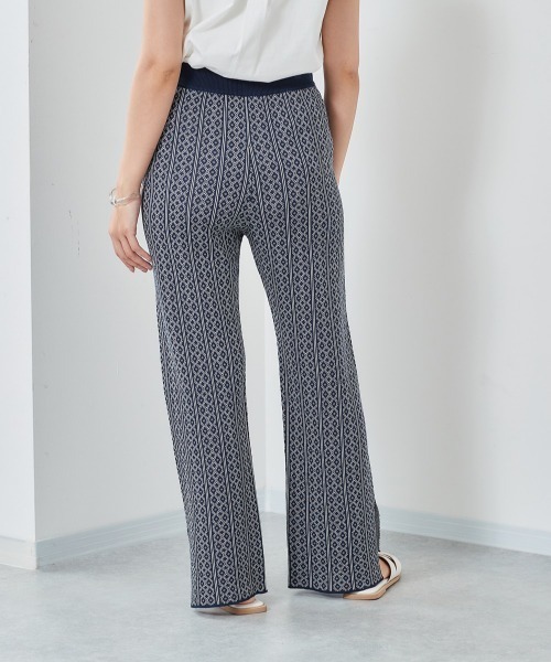 cepo(セポ)の「ジャガードニット イージーパンツ(その他パンツ・レディース・ベージュ/ネイビー・M)」の10枚目の写真