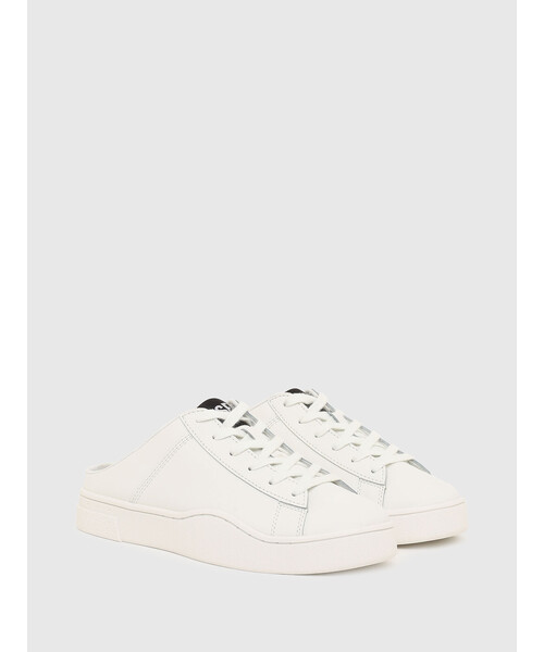 DIESEL（ディーゼル）の「レディース カウレザー ミュール スニーカー（スニーカー・レディース・ホワイト/ピンク・38/39/35/36/37）」の3枚目の写真