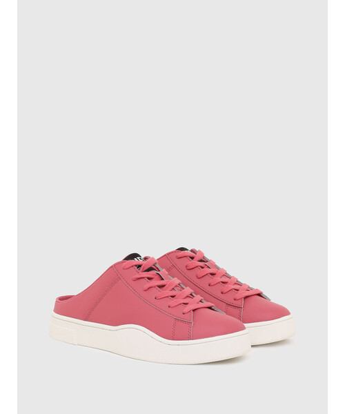 DIESEL（ディーゼル）の「レディース カウレザー ミュール スニーカー（スニーカー・レディース・ホワイト/ピンク・38/39/35/36/37）」の8枚目の写真