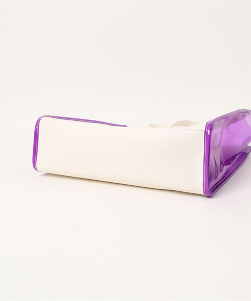 COLORS & chouette(カラーズアンドシュエット)の「ビニールコンビトートバッグ(トートバッグ・レディース・ブラック/ホワイト・FREE)」の4枚目の写真