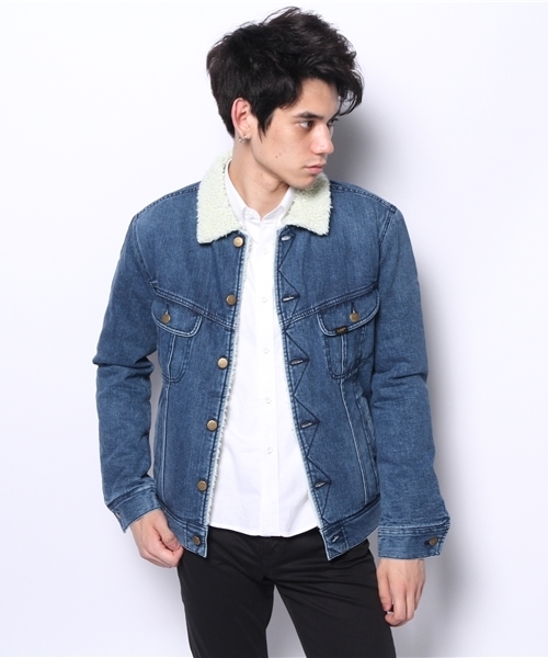 CIAOPANIC（チャオパニック）の「【LEE×Ciaopanic】デニムボアジャン（デニムジャケット・メンズ・ブルー/インディゴブルー・LARGE/MEDIUM）」の6枚目の写真