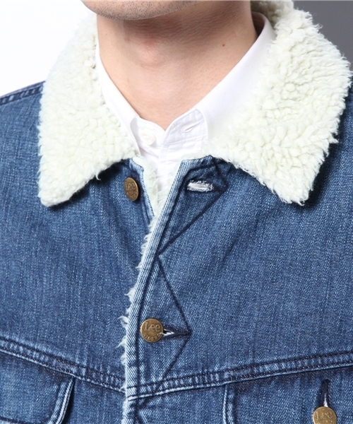 CIAOPANIC（チャオパニック）の「【LEE×Ciaopanic】デニムボアジャン（デニムジャケット・メンズ・ブルー/インディゴブルー・LARGE/MEDIUM）」の7枚目の写真