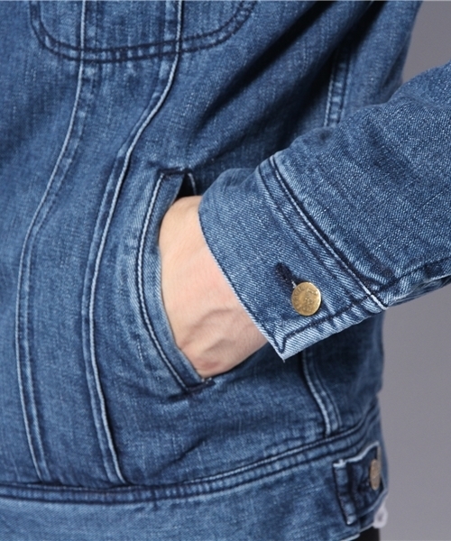 CIAOPANIC（チャオパニック）の「【LEE×Ciaopanic】デニムボアジャン（デニムジャケット・メンズ・ブルー/インディゴブルー・LARGE/MEDIUM）」の8枚目の写真