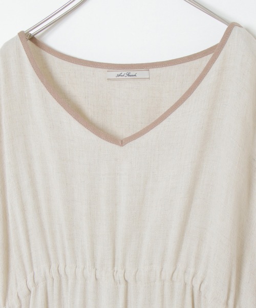 notch.（ノッチ）の「カフタンワンピース（ワンピース・レディース・ベージュ/ブラウン・M）」の8枚目の写真