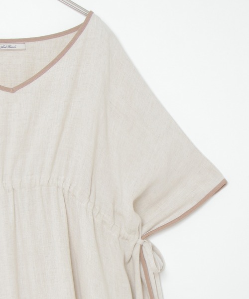 notch.（ノッチ）の「カフタンワンピース（ワンピース・レディース・ベージュ/ブラウン・M）」の9枚目の写真