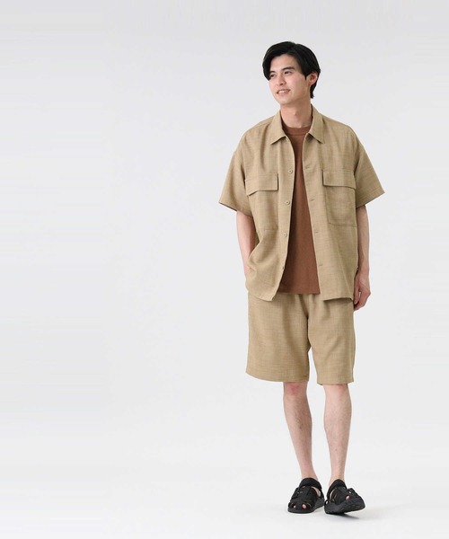 BACK NUMBER（バックナンバー）の「【接触冷感】【BACK NUMBER】DRYセットアップシャツ / 吸水速乾（シャツ/ブラウス・メンズ・ネイビー/オリーブ/グレー/ベージュ/ブラック/ブラウン・L/M/XL）」の22枚目の写真