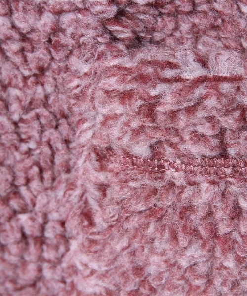 ALDIES(アールディーズ)の「Rocksolid Boa Cardigan ボアフリースジップアップブルゾン(ノーカラージャケット・メンズ・バーガンディー/ホワイト/ブラック/グレー・MEDIUM/SMALL/LARGE)」の12枚目の写真