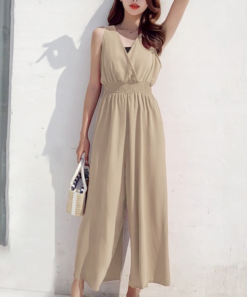 セール】レディース バックリボンウエスト切り替え