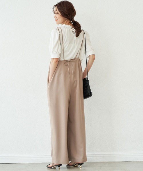 ROPE' PICNIC（ロペピクニック）の「【2WAY】フリルカラーボリューム袖カットソートップス（Tシャツ/カットソー・レディース・ホワイト/ブラック/ブルー・38）」の17枚目の写真