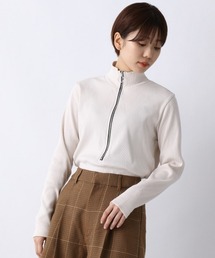 JEANASIS | フロントZIPリブプルオーバー/216107(ニット/セーター)