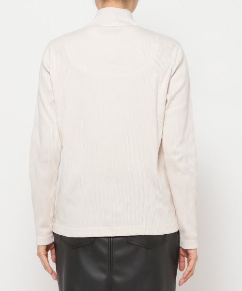 JEANASIS（ジーナシス）の「フロントZIPリブプルオーバー/216107（ニット/セーター・レディース・ブラック/グリーン/アイボリー・FREE）」の12枚目の写真